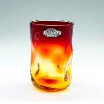 Vintage Blenko Amberina Art Glass Tumbler