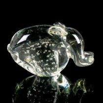 Vintage Bullicante Art Glass Hippo Figure