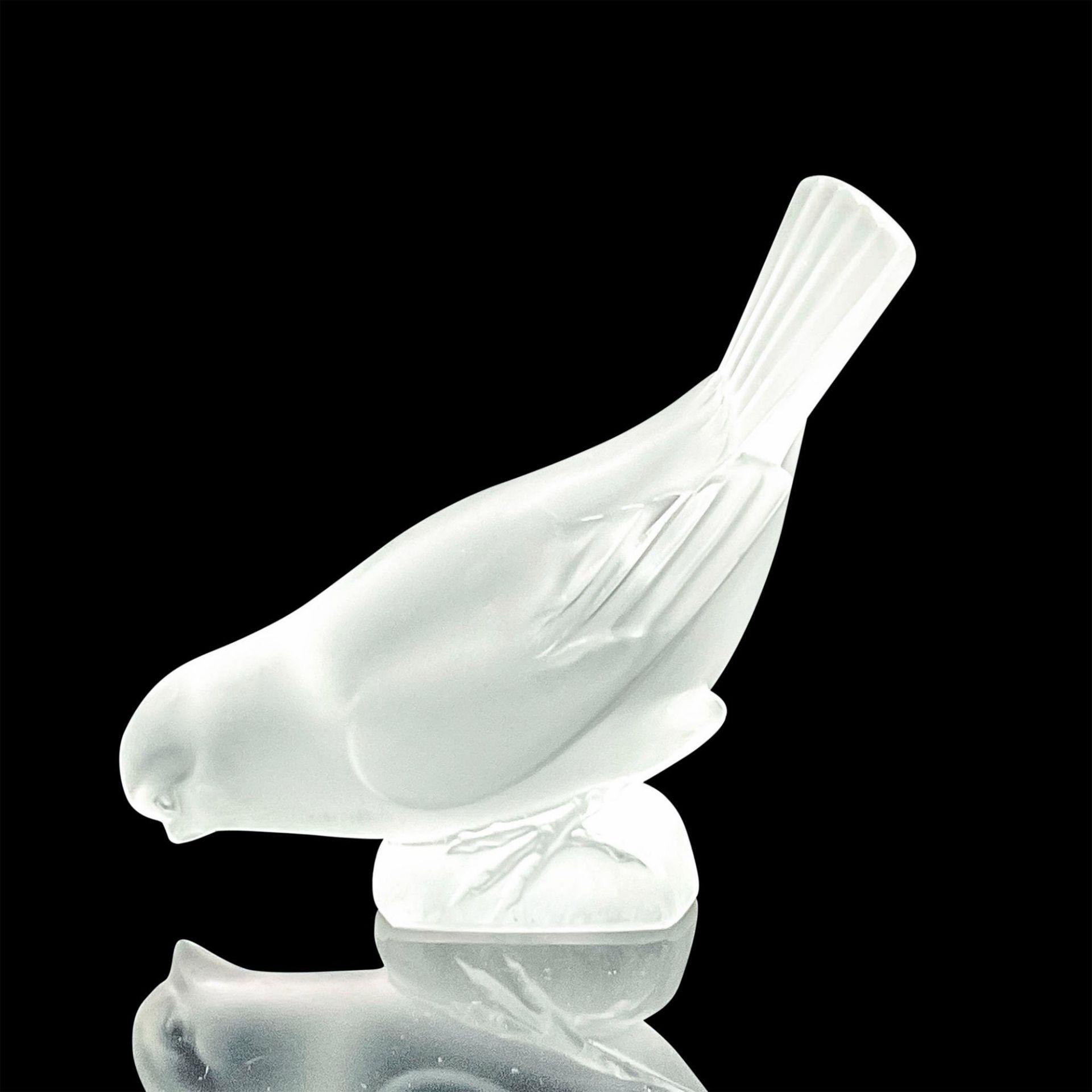 Vintage Lalique Crystal Bird Paperweight - Image 2 of 3