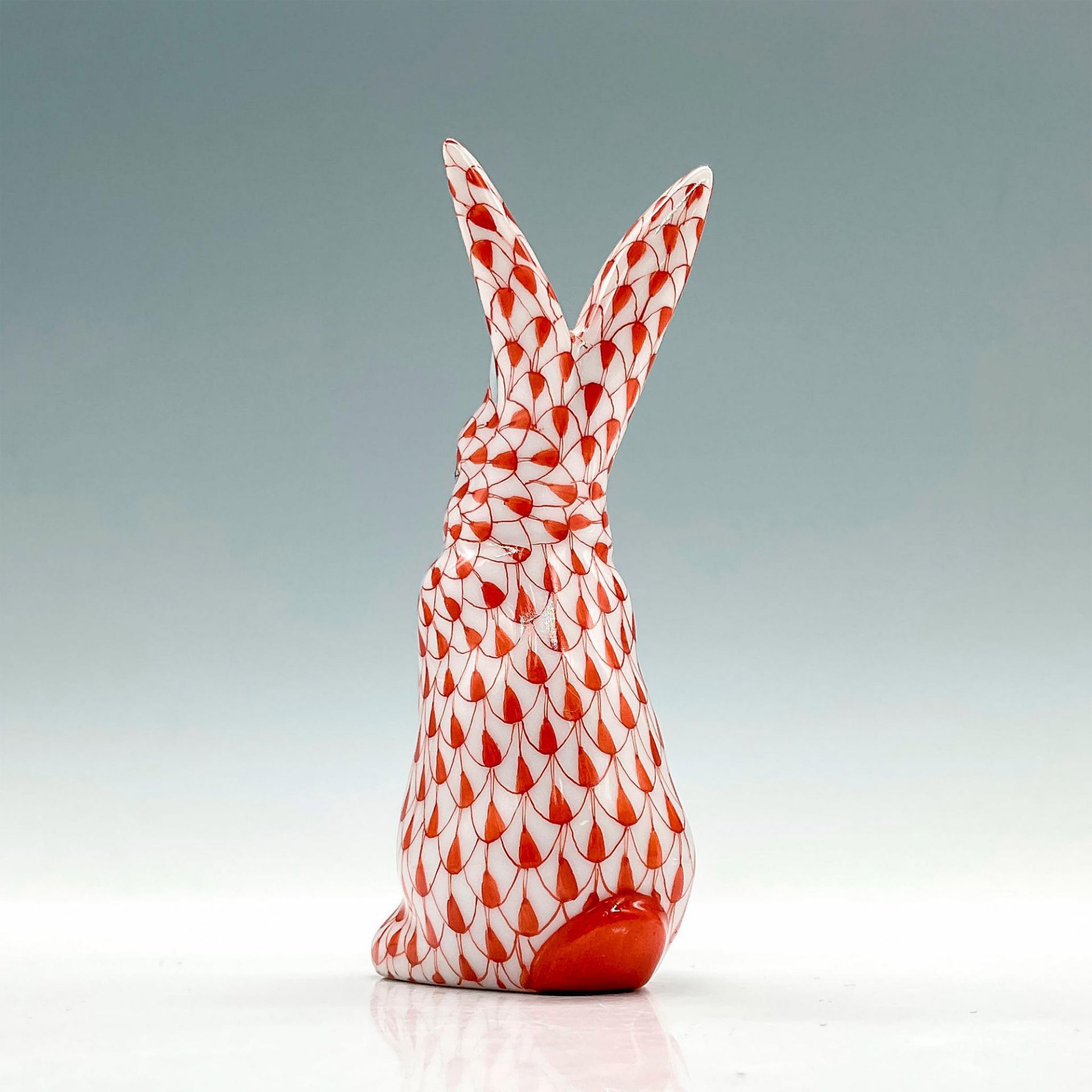 Herend Porcelain Red Figurine, Rabbit - Bild 2 aus 3