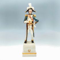 Cacciapuoti Porcelain Napoleonic Figurine, Tambour Major