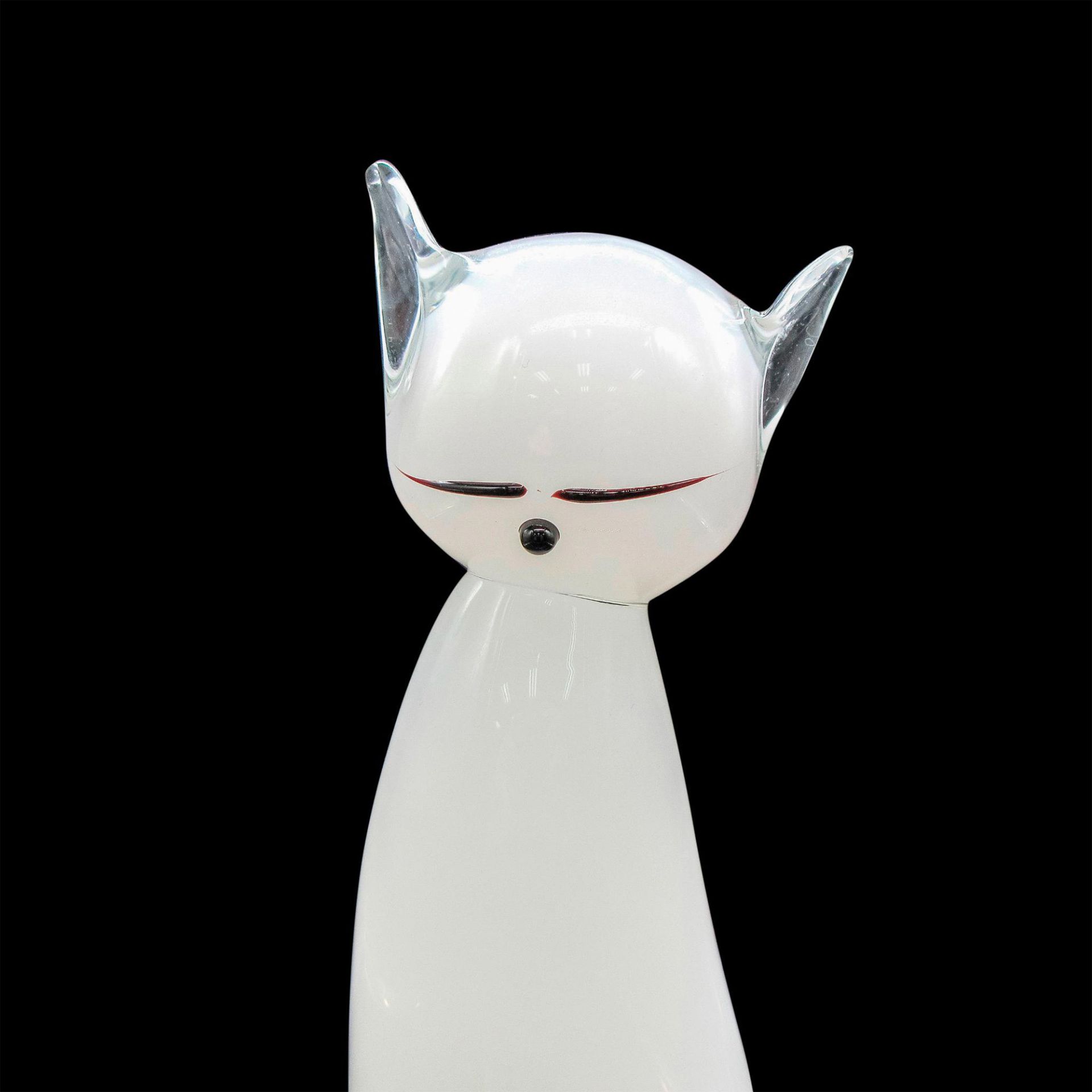 Murano Glass Figurine, Cat - Image 3 of 4