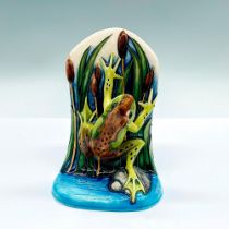 Moorcroft Pottery Sculpture, Shearwater Moon Frog Signed