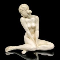 Rosenthal Fritz Klimsch Sculpture, Sitting Girl