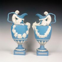 Pair of Wedgwood Jasperware Water and Wine Ewers