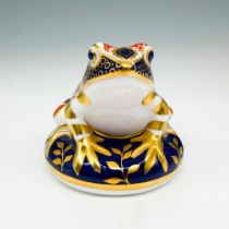 Royal Crown Derby Bone China Paperweight, Frog