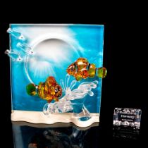 2pc Swarovski Crystal Sculpture + Plaque, Harmony