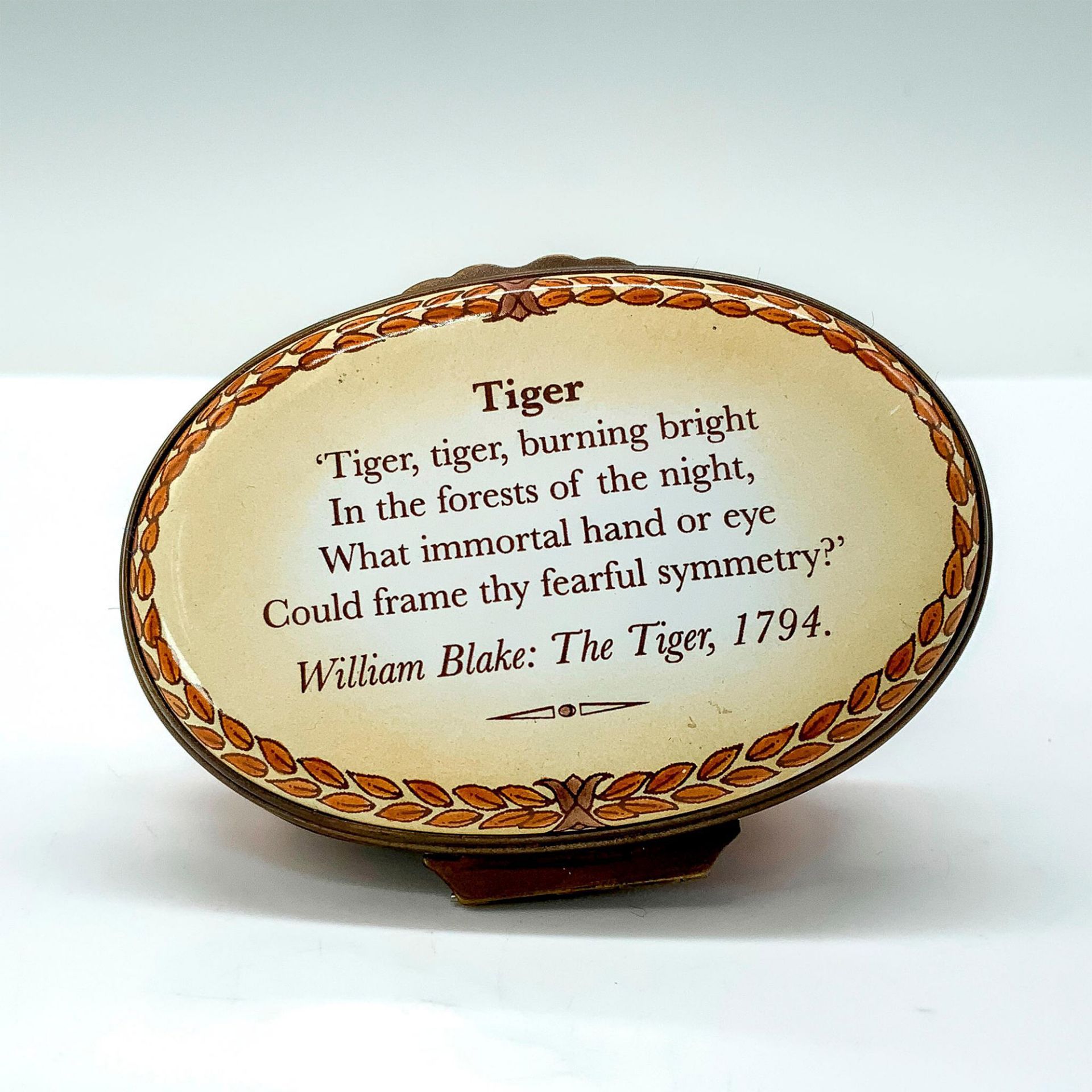 Halcyon Days Enamels Trinket Box, Tiger - Bild 3 aus 4