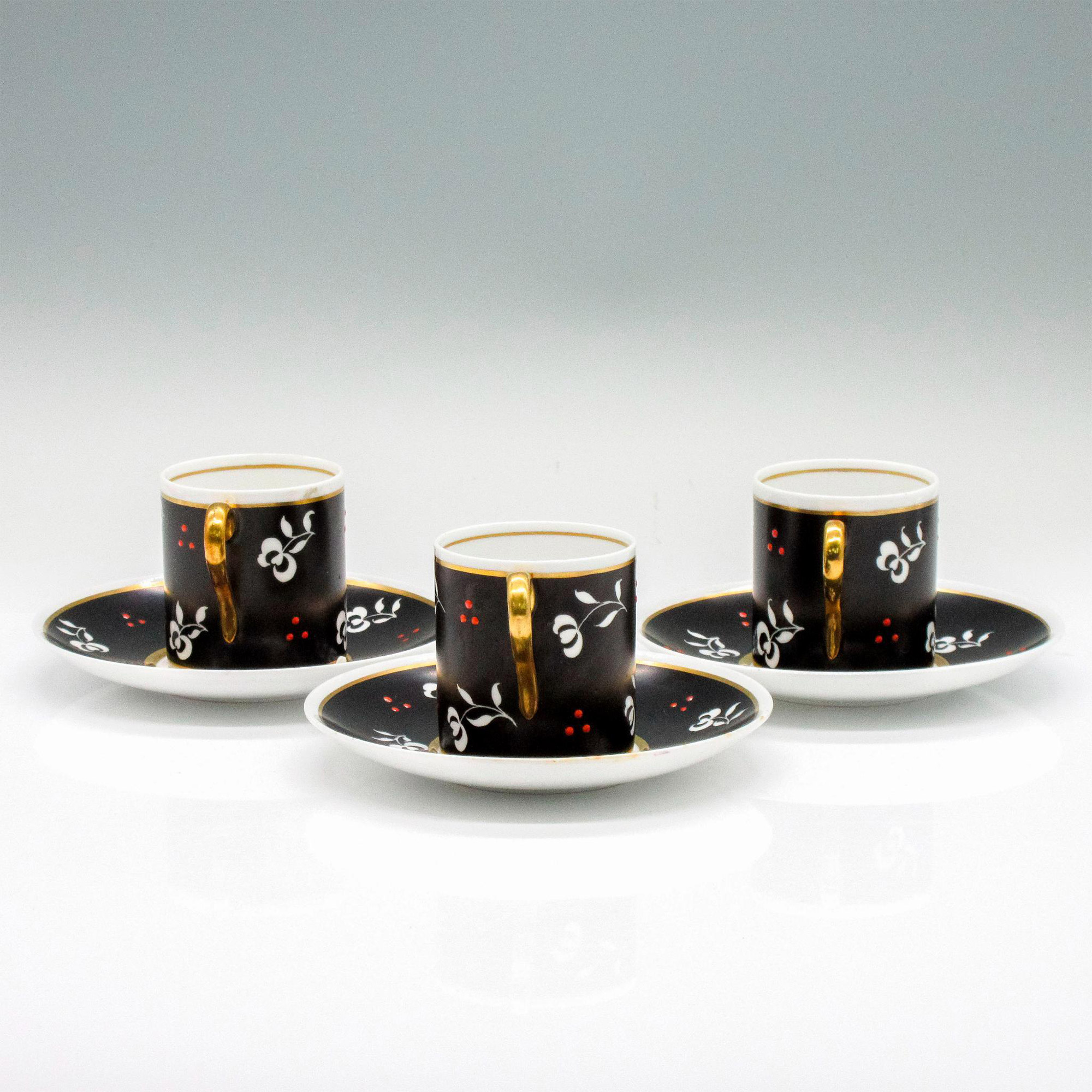 6pc Shelley Porcelain Espresso Cup and Saucer Set - Image 2 of 3