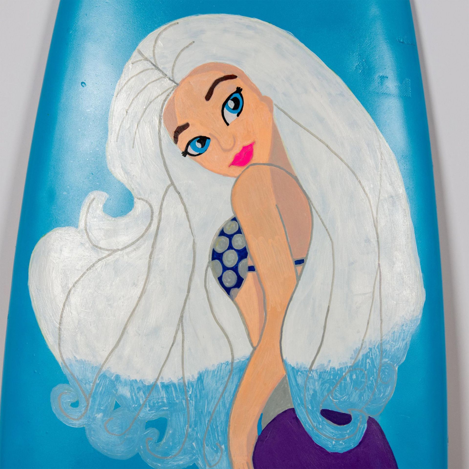 Claire Cohen (American b. 1958) Acrylic on Surfboard, Signed - Image 6 of 8