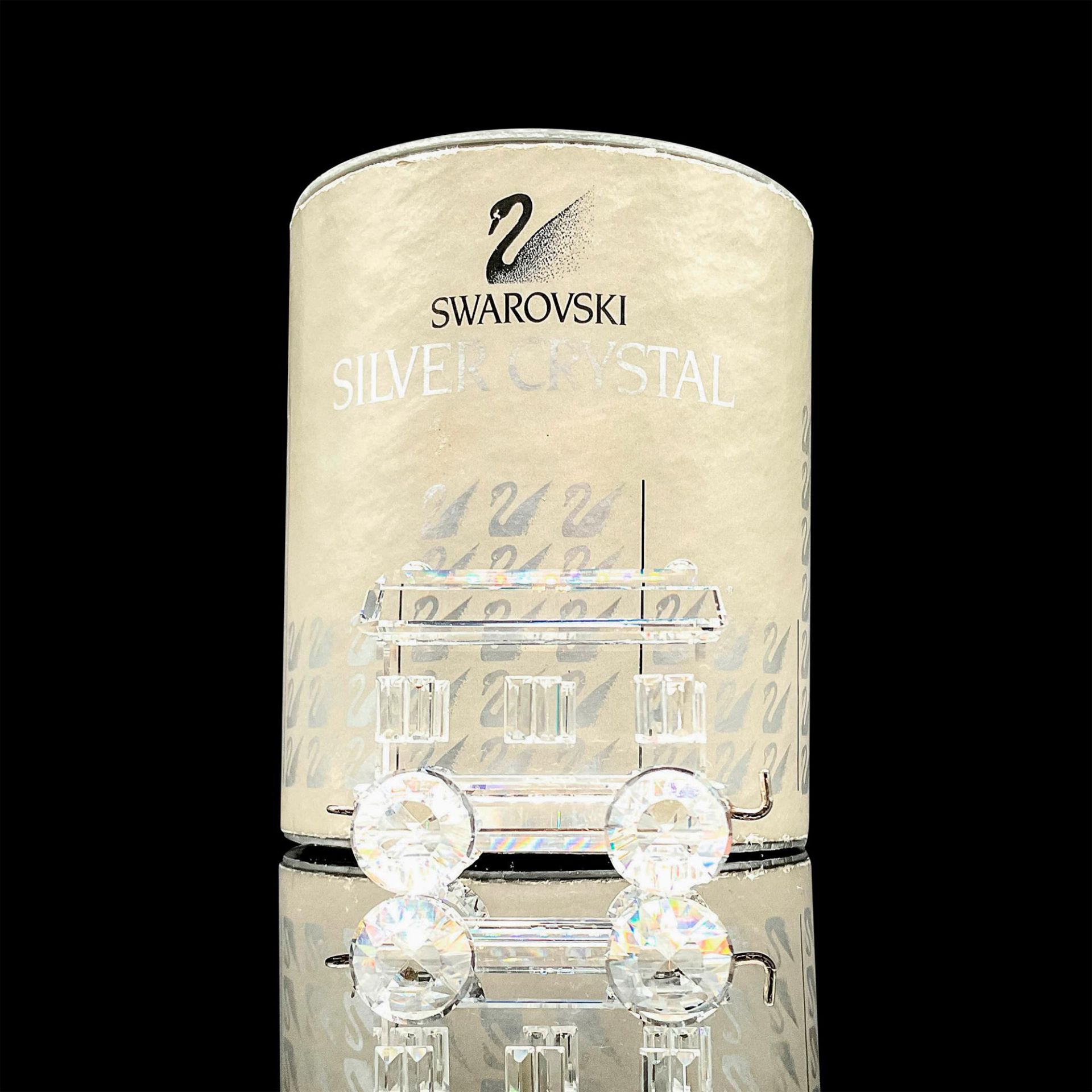 Swarovski Silver Crystal Figurine, Carriage Wagon - Bild 2 aus 4