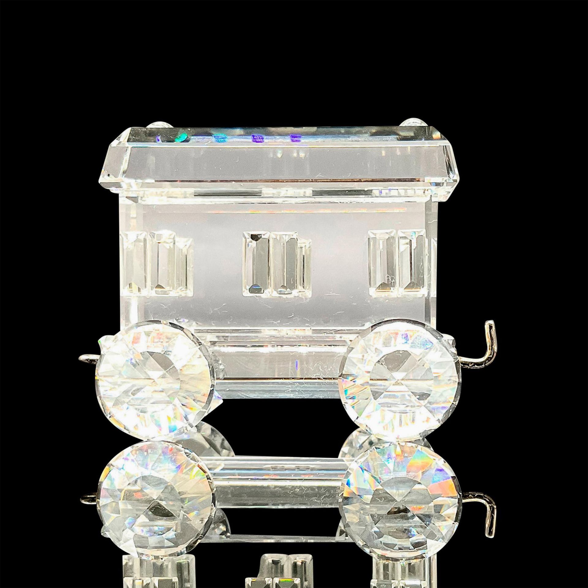 Swarovski Silver Crystal Figurine, Carriage Wagon