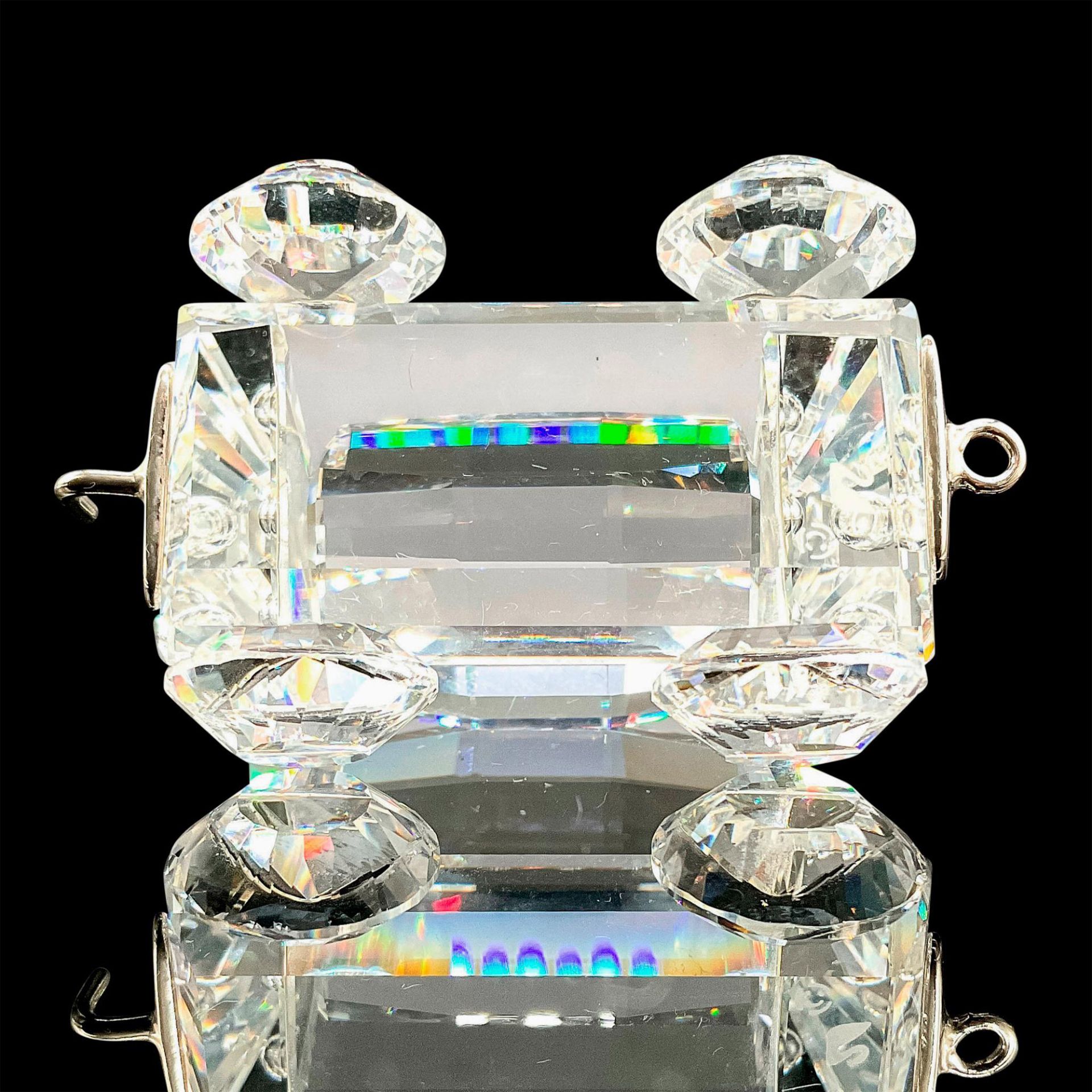 Swarovski Silver Crystal Figurine, Tipping Wagon - Bild 4 aus 4