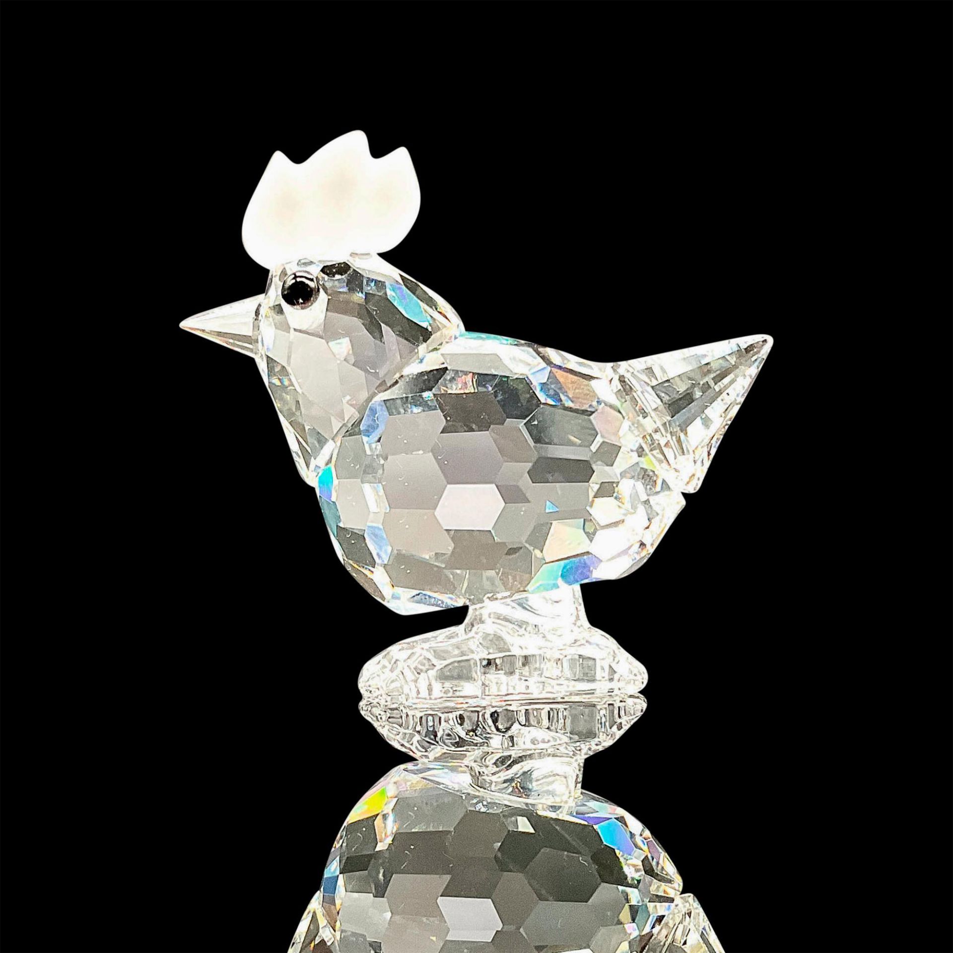Swarovski Silver Crystal Miniature Figurine, Hen - Image 3 of 4