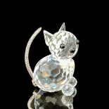 Swarovski Crystal Figurine, Cat Mini Sitting Wire Tail