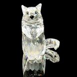 Swarovski Silver Crystal Figurine, Sitting Cat