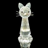 Swarovski Crystal Figurine, Cat Tall with Wire Tail