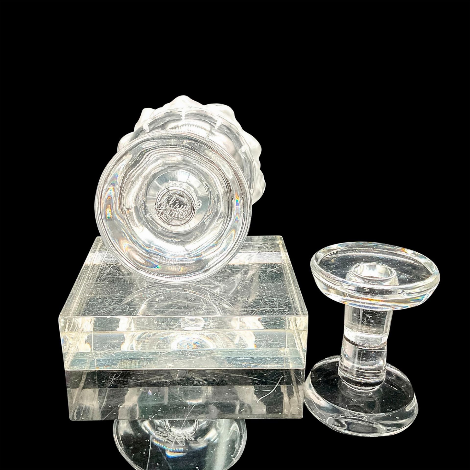 Lalique Crystal Perfume Bottle Martine Roses - Image 3 of 3