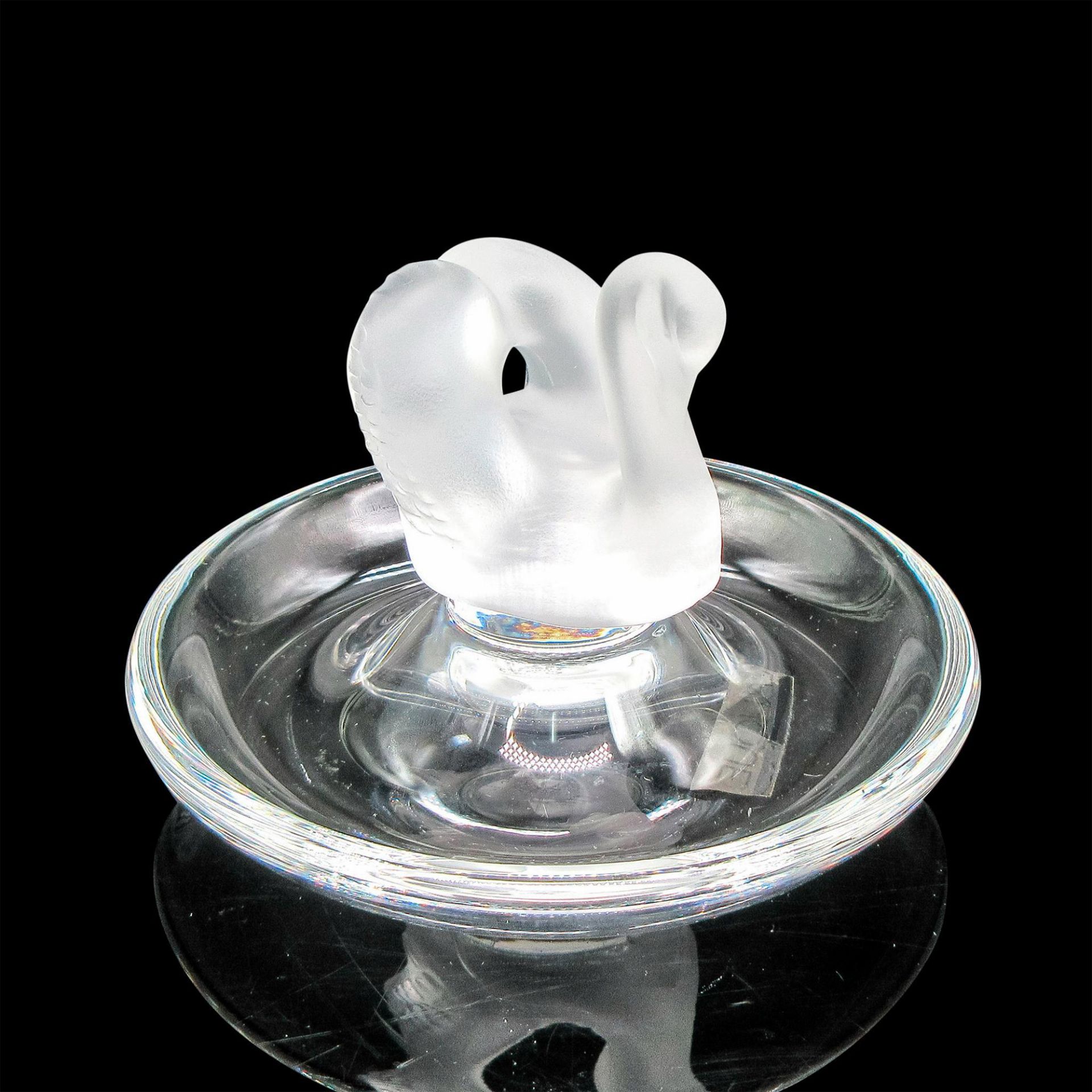 Lalique Crystal Swan Ring Tray
