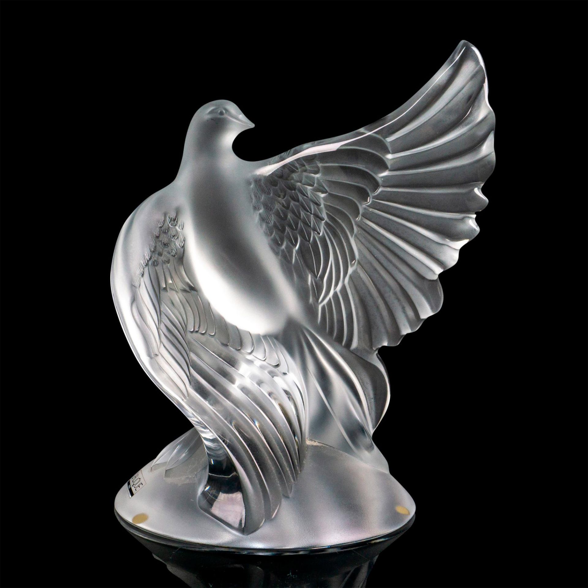 Lalique Crystal Dove Sculpture, Dea