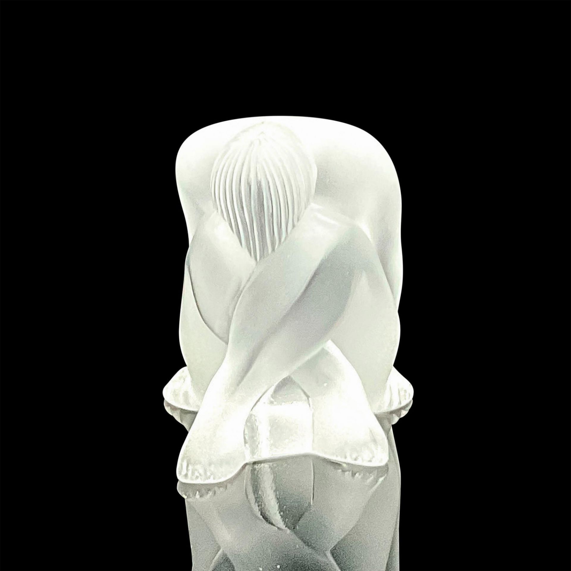 Lalique Crystal Sculpture, Nu Assis