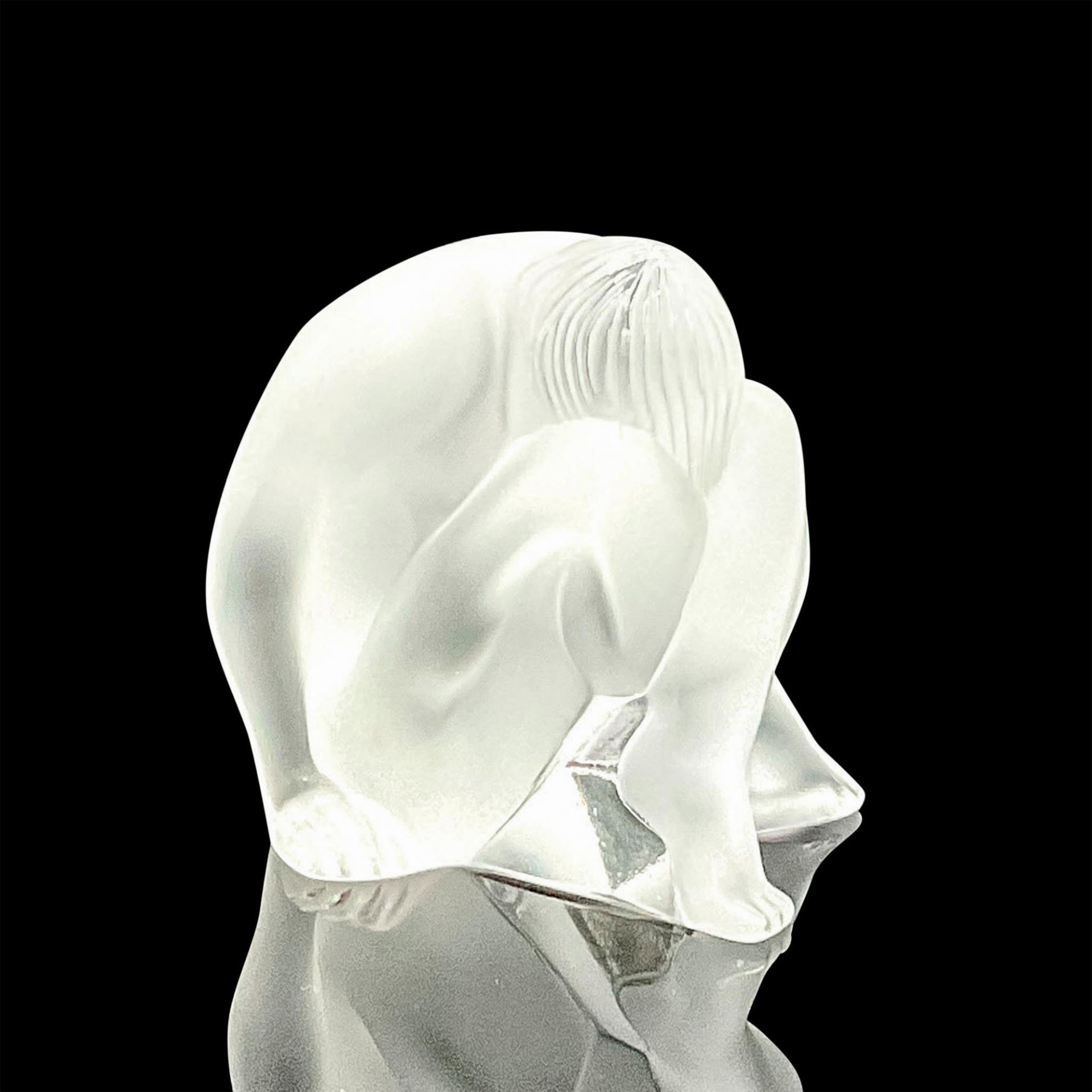 Lalique Crystal Sculpture, Nu Assis - Bild 2 aus 3