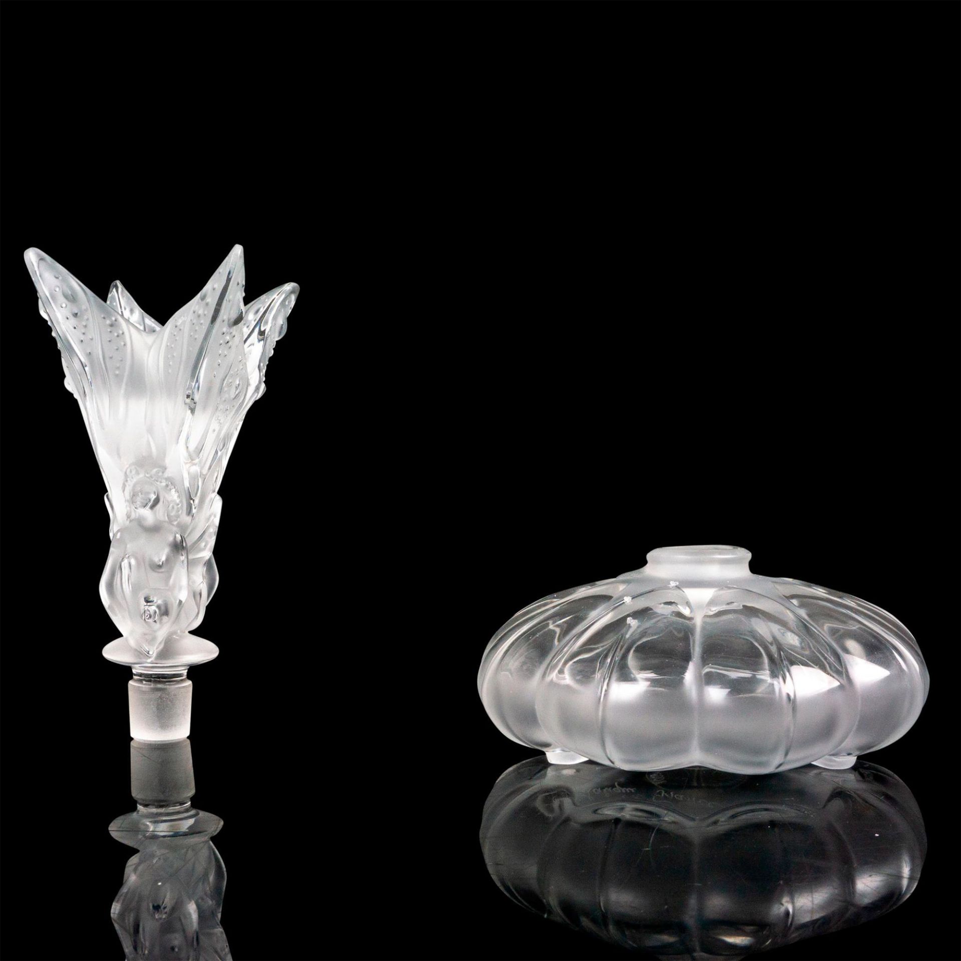 Lalique Crystal Perfume Bottle, Les Fees - Bild 2 aus 3