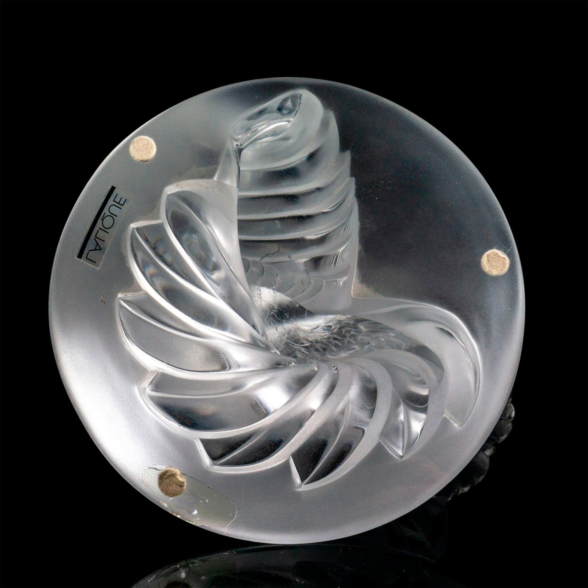 Lalique Crystal Dove Sculpture, Dea - Bild 3 aus 3