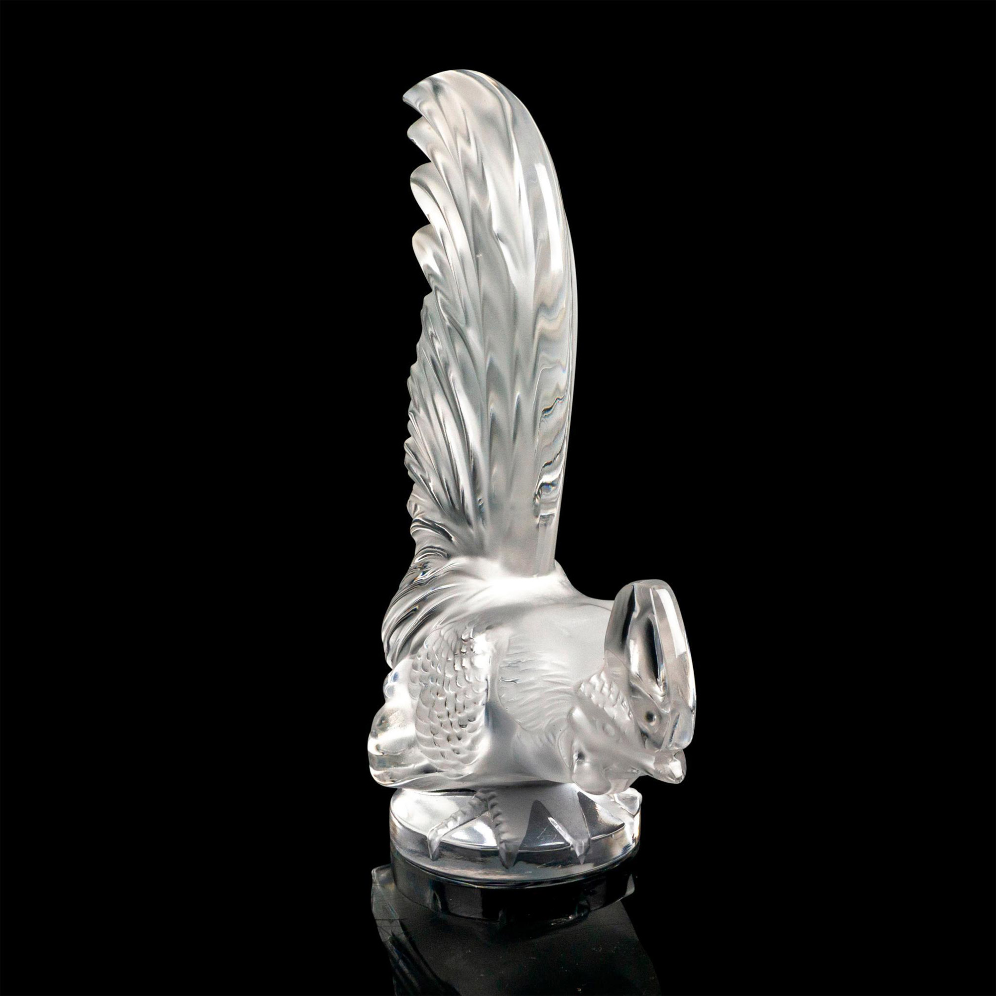 Lalique Crystal Hood Ornament, Coq Nain - Image 2 of 4