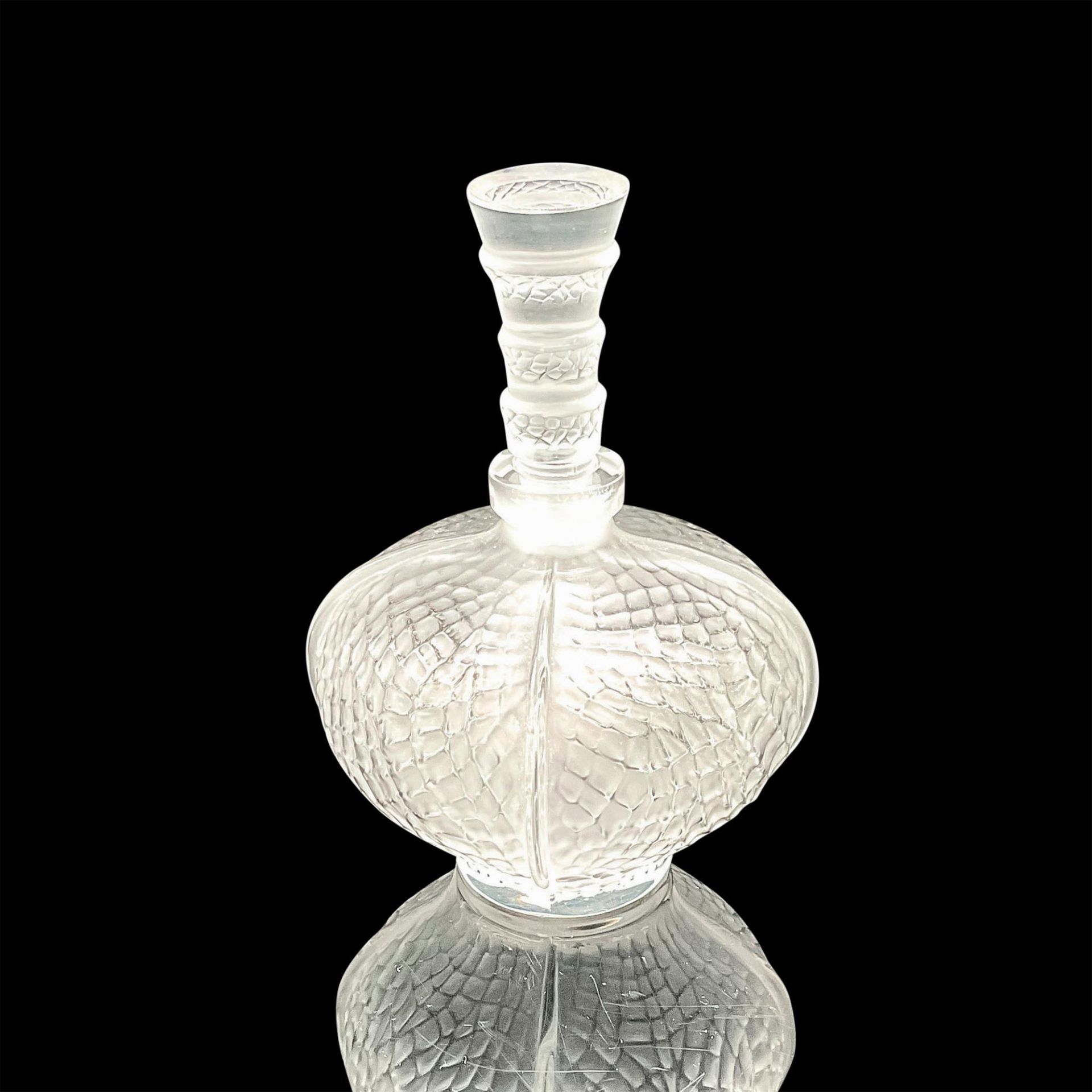 Lalique Crystal Perfume Bottle Eliselles with Stopper - Bild 2 aus 3