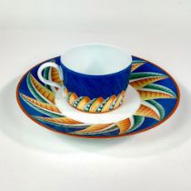 Lalique Flat Cup and Soup Saucer Set, Soleil
