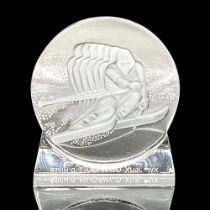 Lalique Crystal Albertville 1992 Winter Olympic Sculpture