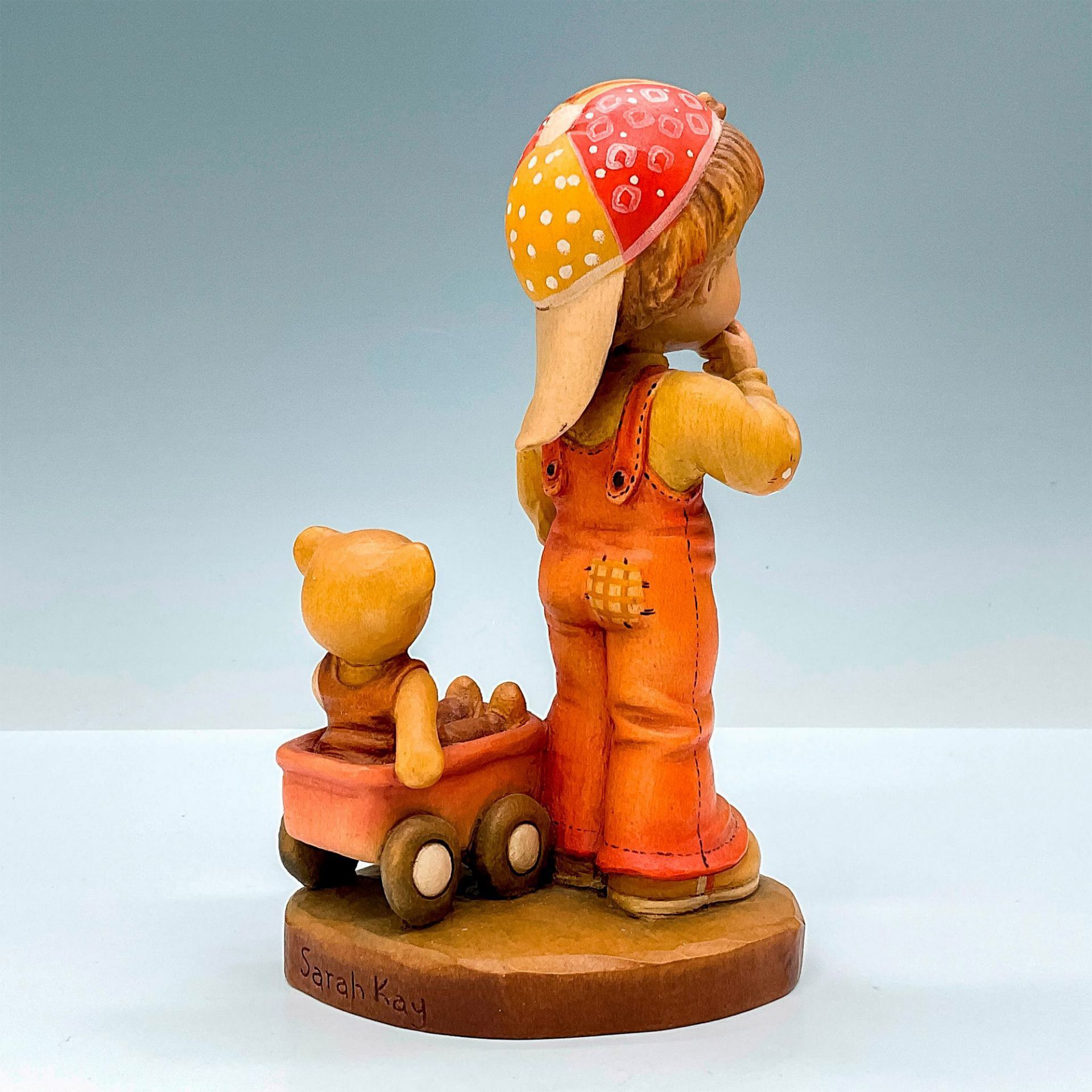 Anri Italy Wood Carved Figurine, Finding Our Way - Image 2 of 3
