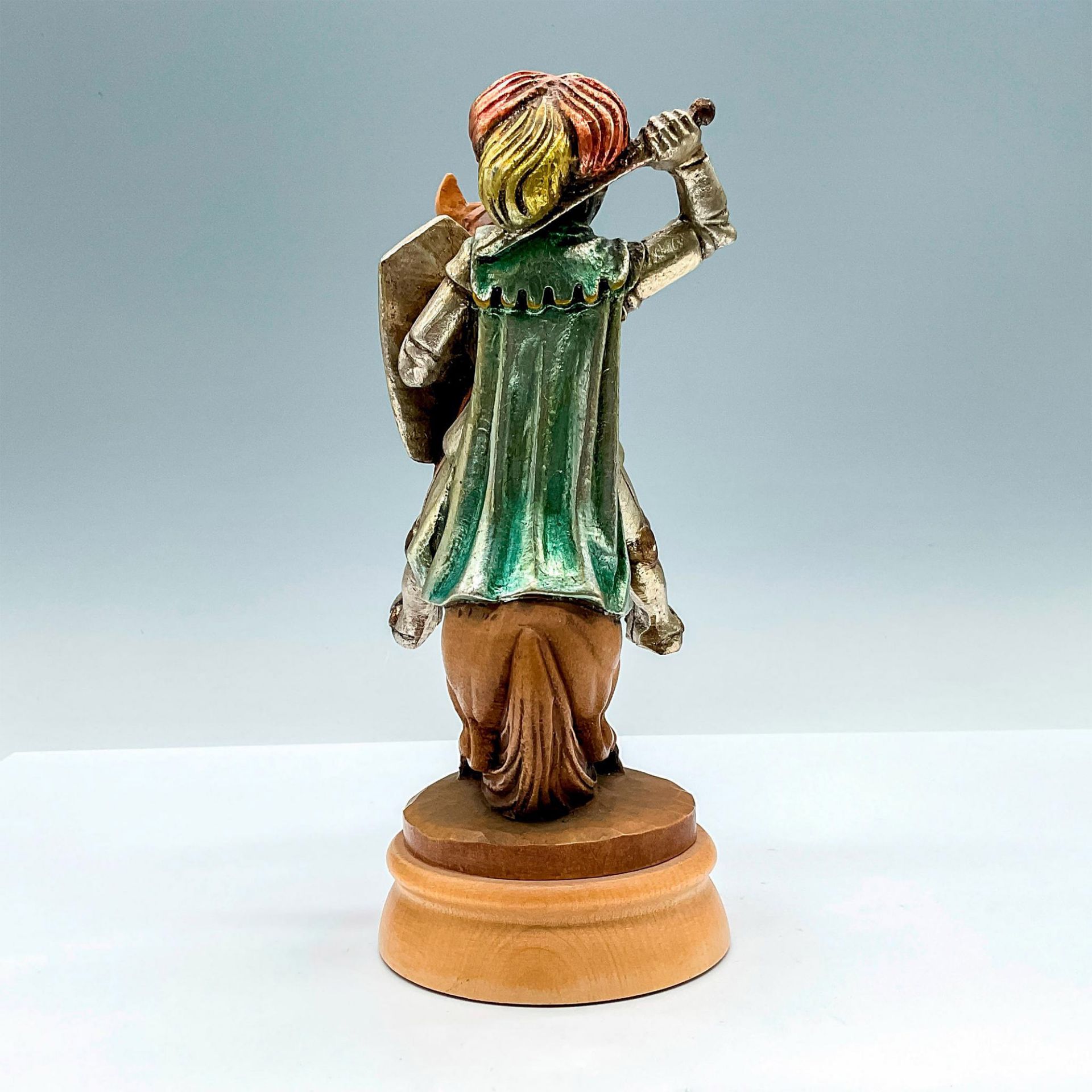 Wood Carved Figurine, Knight on Horse - Image 2 of 3