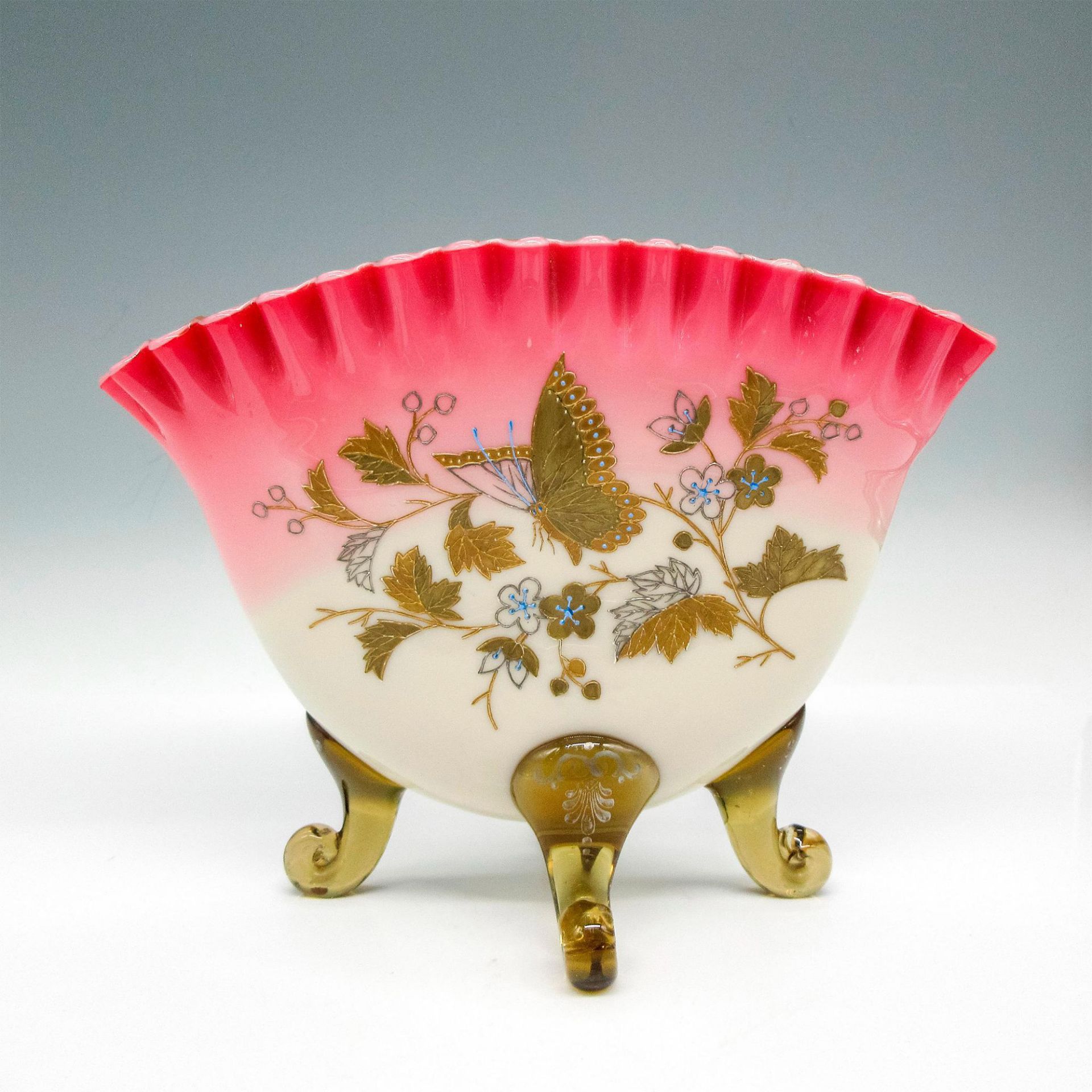 Stevens & Williams Art Glass Fan Shaped Vase