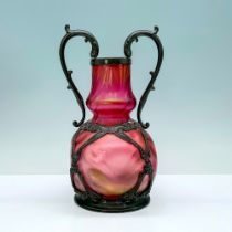 Riceszinn Art Nouveau Iridescent Glass Vase