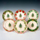 6pc Spode Porcelain Christmas Tree Year Plates, 2006 to 2011
