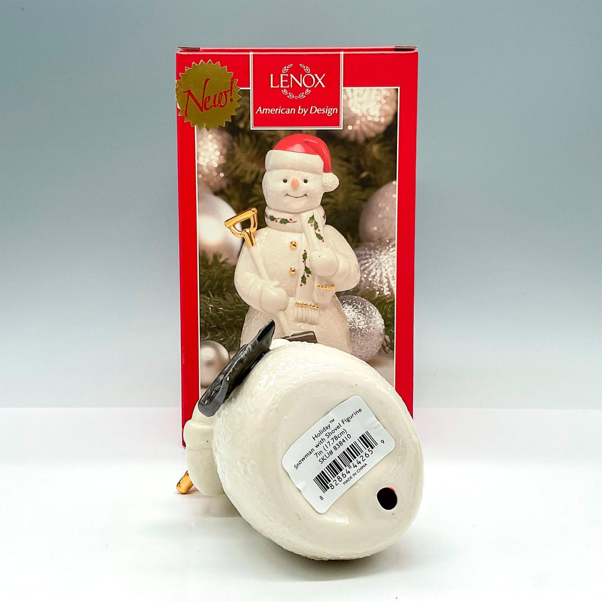 Lenox Porcelain Figurine, Snowman with Shovel - Bild 3 aus 3