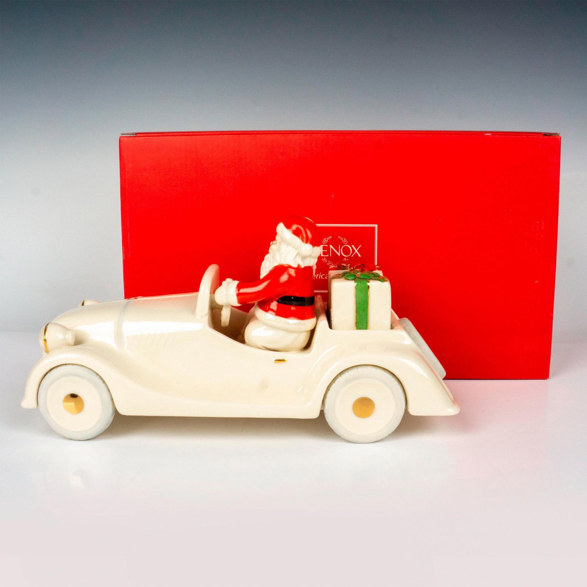 Lenox Porcelain Figurine Salt and Pepper, Santa Car - Bild 4 aus 4