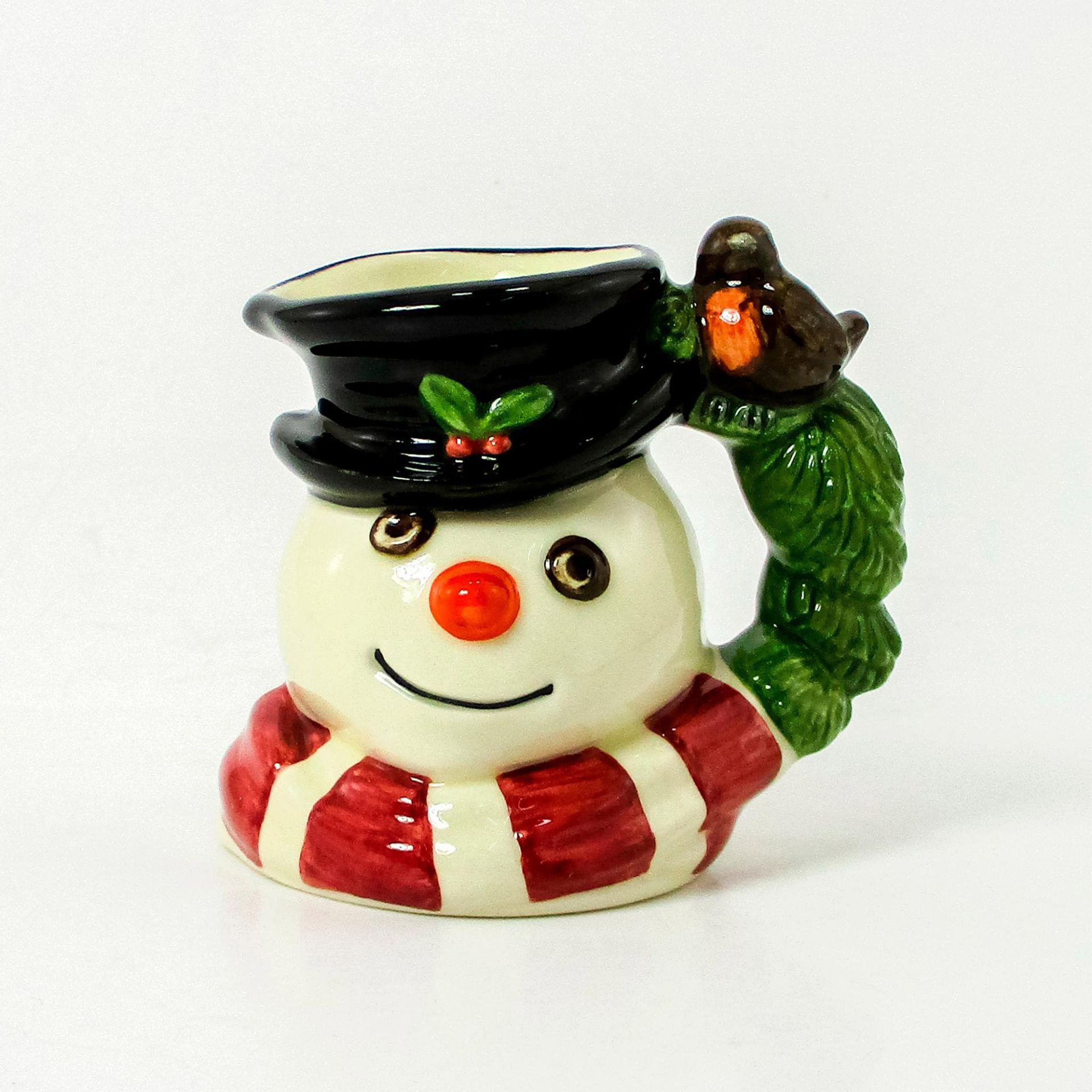 Snowman D7159 (Robin and Wreath Handle) - Mini - Royal Doulton Character Jug
