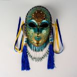 Original Femminile Macrame and Crystal Venetian Mask