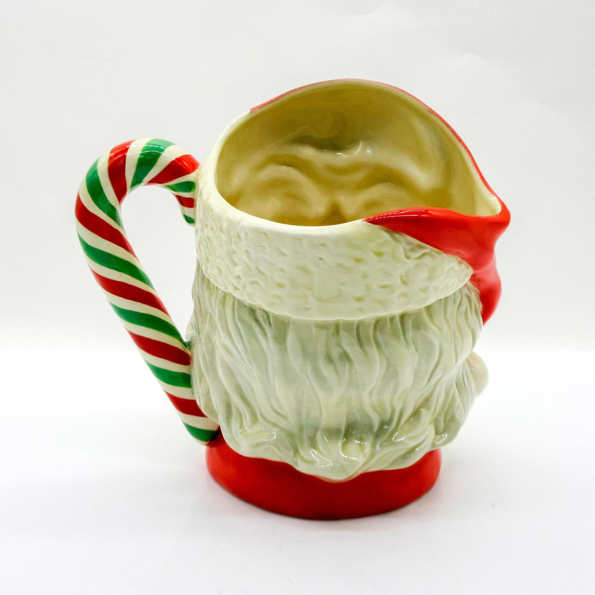 Santa Claus D6840 (Red - Green and White Handle) - Large - Royal Doulton Character Jug - Image 2 of 3