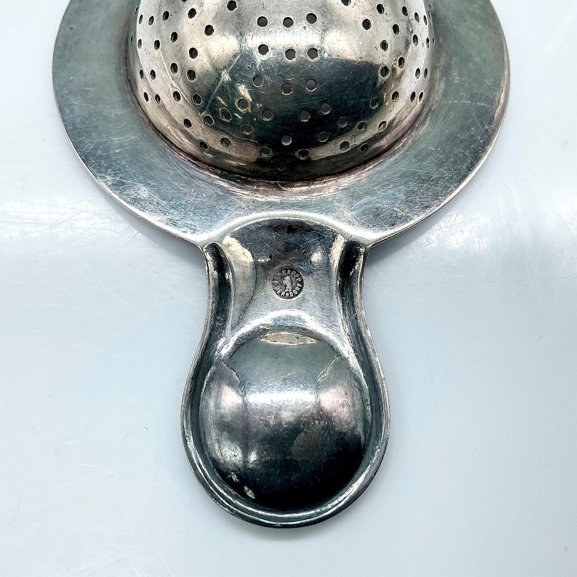 3pc Vintage Silver Plated Tea Strainer - Image 3 of 4