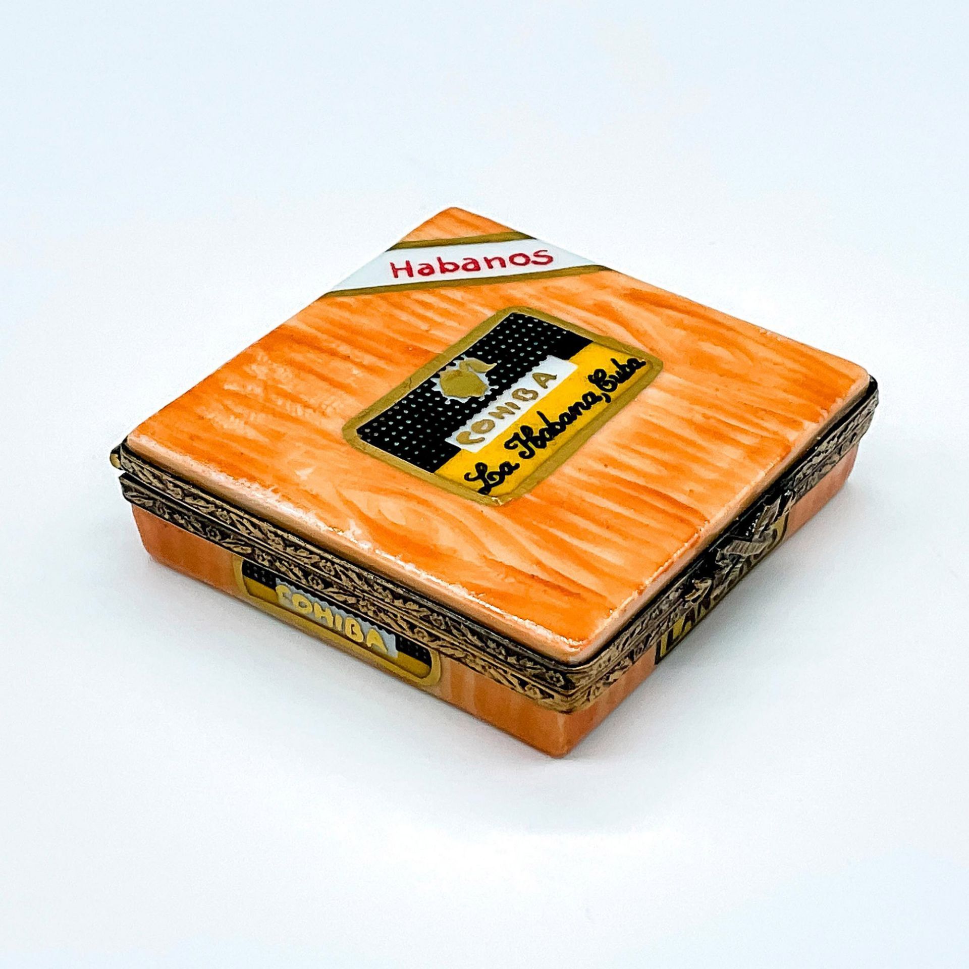 Limoges Porcelain Decorative Box, Cohiba Habanos - Image 2 of 4