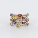 Colorful Sterling Silver Gemstone Ring