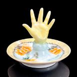 Limoges Porcelain Ring Holder Dish, Hand