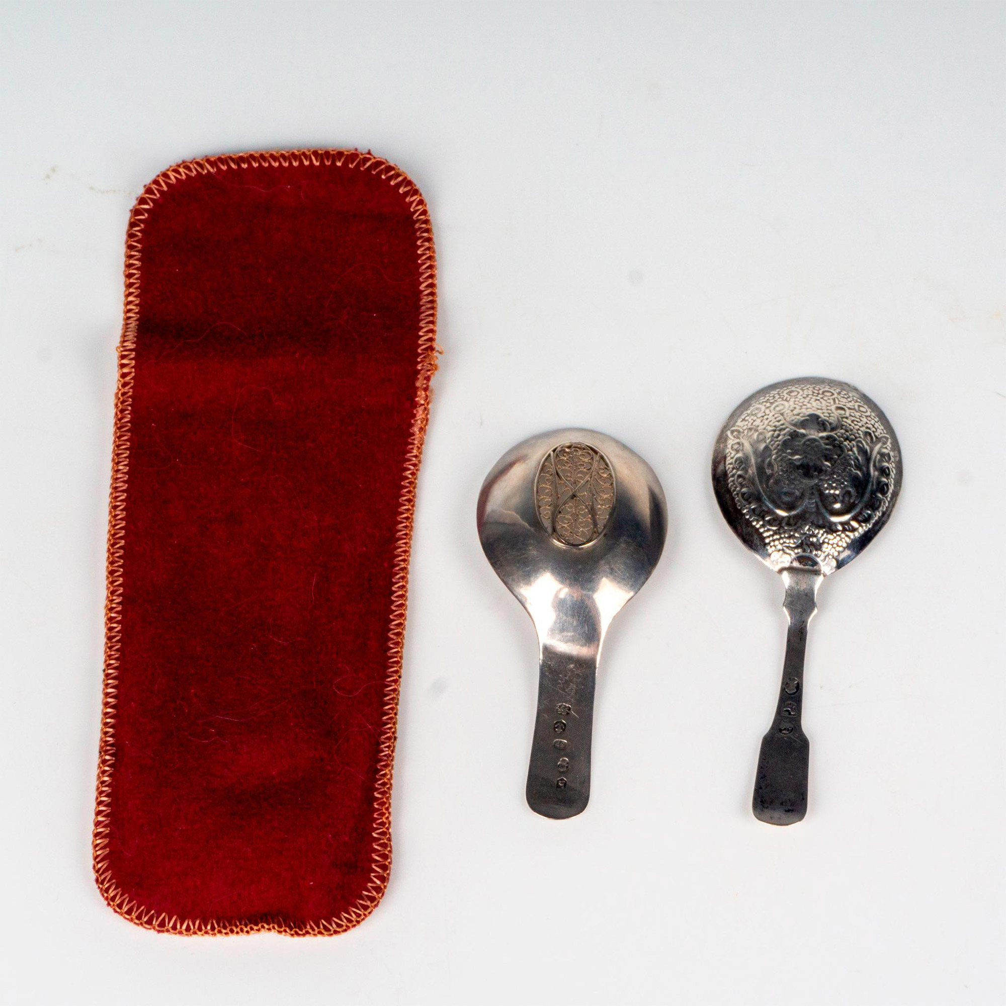 Pair of Sterling Silver Caddy Spoons, Sam Pemberton and Misc - Image 2 of 2