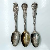 3pc Sterling Silver California Collector's Souvenir Spoons