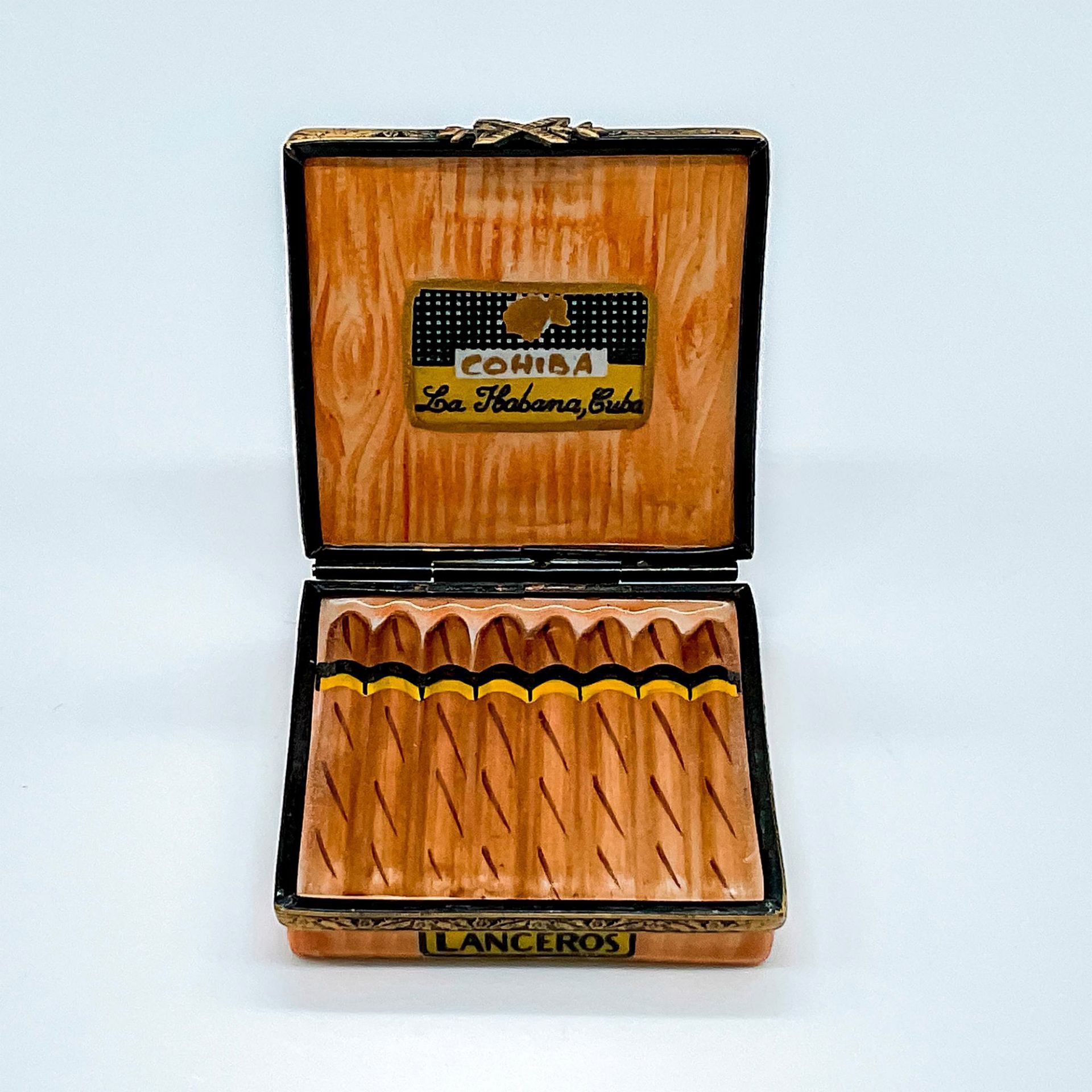 Limoges Porcelain Decorative Box, Cohiba Habanos - Image 3 of 4