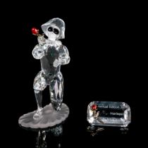 Swarovski Crystal Society Figurine + Plaque, Harlequin